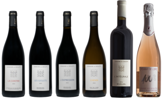 Gammes des vins